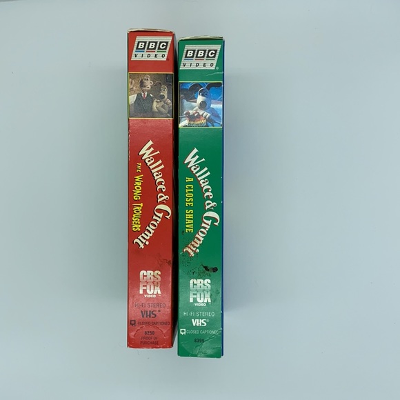 VHS TAPES lot of 2 WALLACE & GROMIT: “THE WRONG TROUSERS” and “A CLOSE SHAVE - Picture 4 of 8